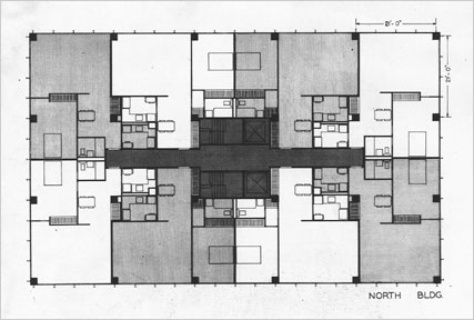 Floor Plan for Lake Shore Drive apartments